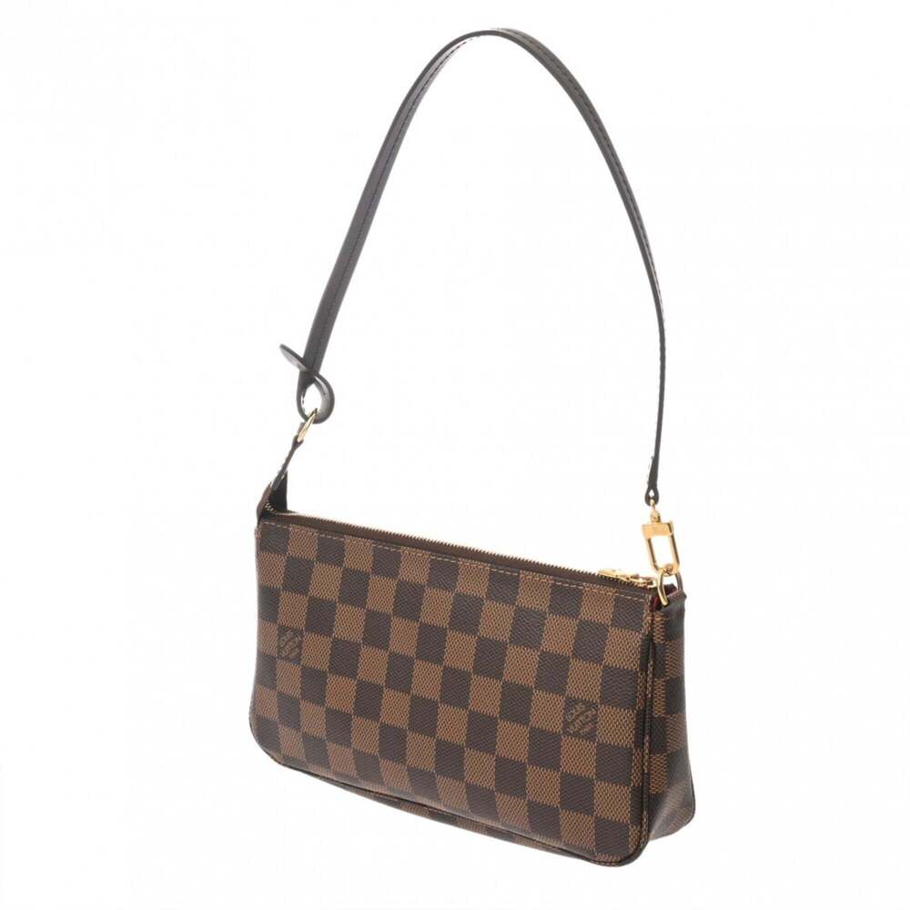 LOUIS VUITTON Authentic Brown Damier Canvas Pochette Pouch - Picture 3 of 11